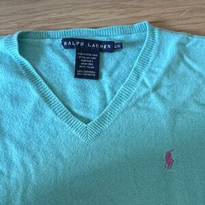 Ralph Lauren Cashmere Y2K V-Neck Sweater